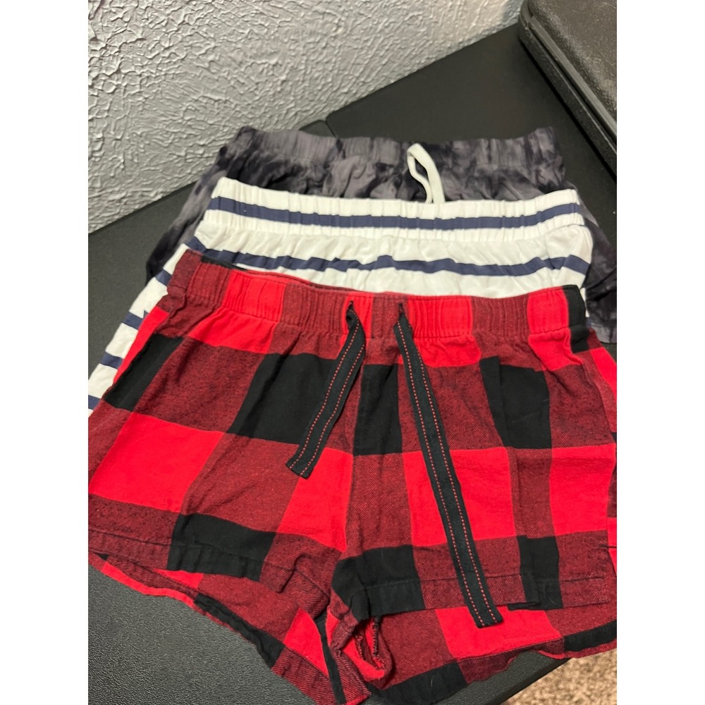 Old Navy Ginger G Pajama Shorts Bundle Red Plaid Striped Tie-Dye Womens S‎ XS